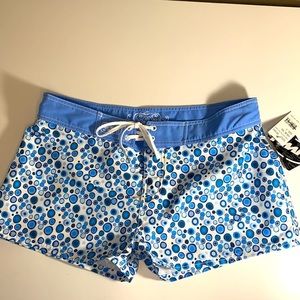 New FMF cute blue polka dot board shorts